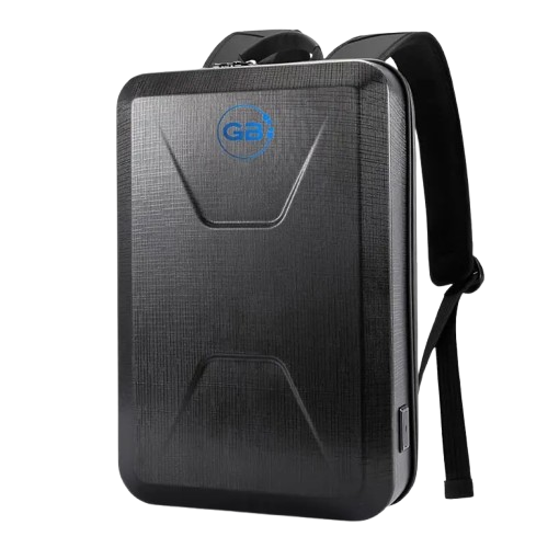 black TSA back pack